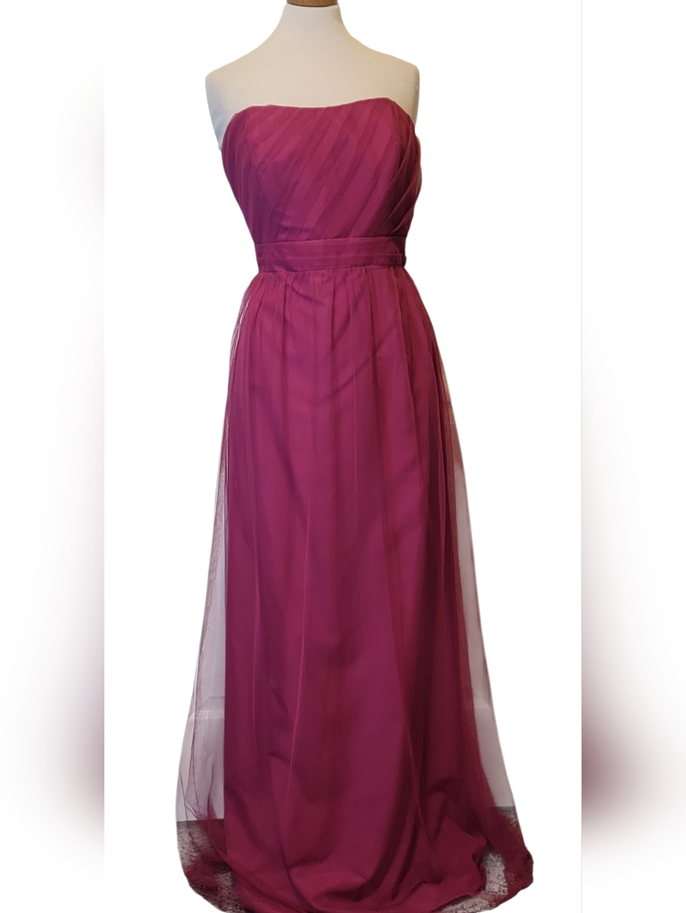 Alfred Angelo Sweetheart Strapless Tulle Formal Events Wedding Prom Maxi Dress